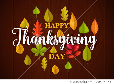 Happy Thanksgiving day vector greeting card design - Stock Illustration ...