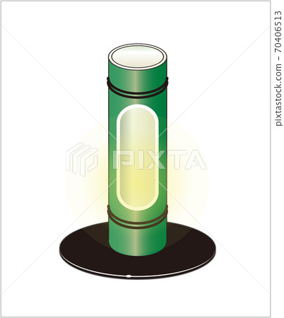 Illustration of bamboo lanterns 70406513
