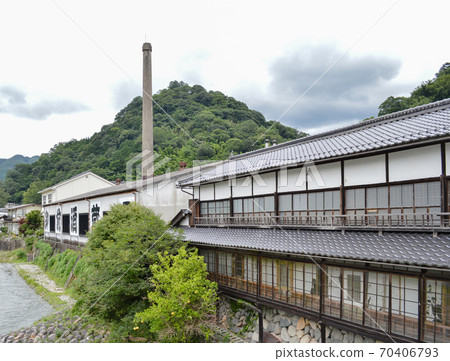 胜山的岡野家庭旅館前，也被用作明治時代的建築 70406793