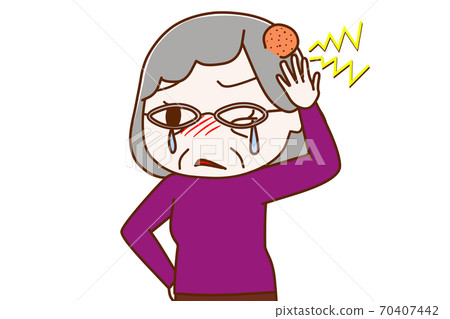 一名老人被打傷並腫塊 70407442