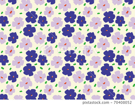 Hand-painted flower purple 70408052