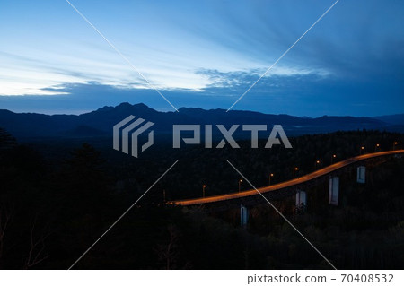 Hokkaido Mikuni Pass Dawn October 70408532