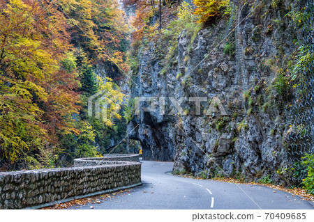 Gorges de la Bourne, the Bourne canyon near Villard de Lans, Vercors in France Gorges de la Bourne, the Bourne canyon near Villard de Lans, Vercors in France 70409685