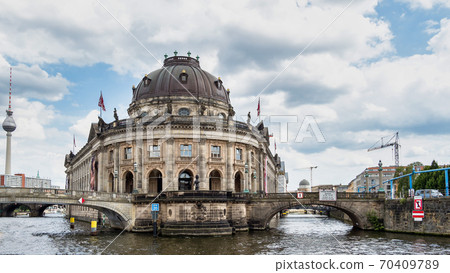 The Bode Museum facade on the Museum Island in Berlin, Germany The Bode Museum facade on the Museum Island in Berlin, Germany 70409789