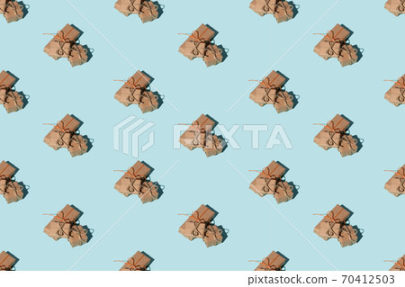 gift pattern blue seamless background care package 70412503