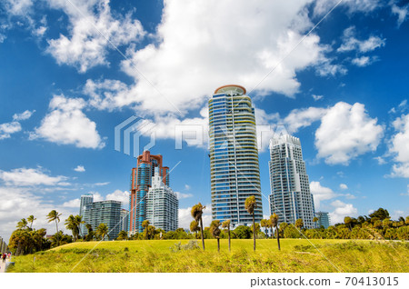 Miami south beach high residential buildings, hotel or houses 70413015