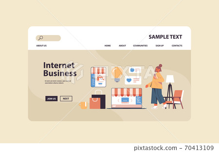 woman using online shopping application on smartphone internet business e-commerce digital marketing concept woman using online shopping application on smartphone internet business e-commerce digital marketing concept 70413109