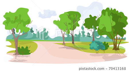 no people beautiful summer park landscape background horizontal no people beautiful summer park landscape background horizontal 70413168