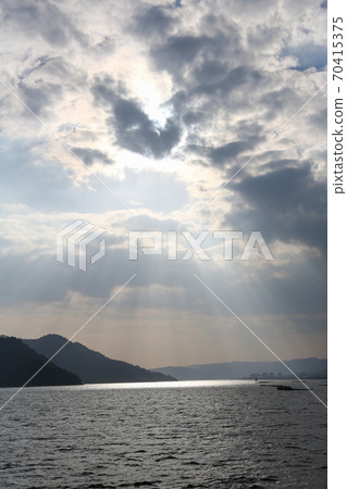 View from Hiroshima Prefecture Autumn Aki Miyajima Ferry 70415375