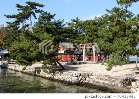 廣島縣秋天的宮島清盛神社 廣島縣秋天的宮島清盛神社 70415483
