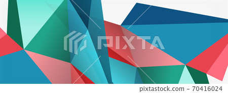 3d mosaic abstract backgrounds, low poly shape geometric design 70416024