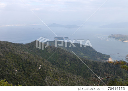 廣島縣亞岐市宮島矢山的景色 70416153