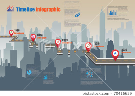 Business road map timeline infographic, Vector Illustration 70416639