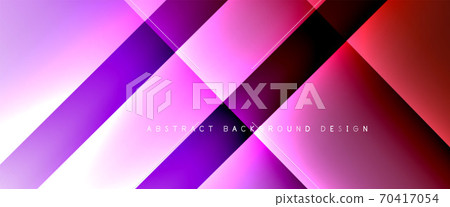 Fluid gradients with dynamic diagonal lines abstract background. Bright colors with dynamic light and shadow effects. Vector wallpaper or poster 70417054