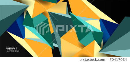 3d low poly abstract shape background vector illustration 3d low poly abstract shape background vector illustration 70417084
