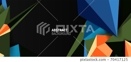 3d low poly abstract shape background vector illustration 3d low poly abstract shape background vector illustration 70417125