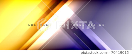 Motion concept neon shiny lines on liquid color gradients abstract backgrounds. Dynamic shadows and lights templates for text 70419015