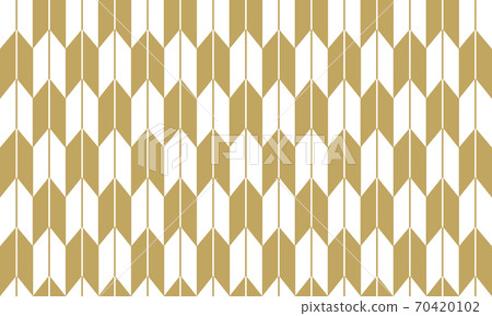 Japanese pattern arrow feather gold 70420102
