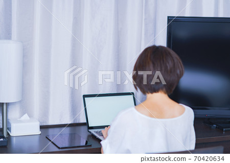 Telework Hotel Work [New Normal with Corona] 70420634