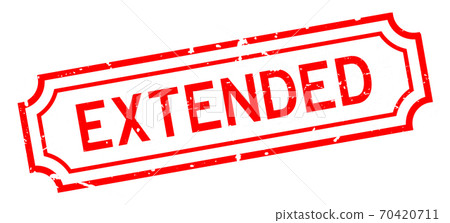 Grunge red extended word rubber seal stamp on white background Grunge red extended word rubber seal stamp on white background 70420711