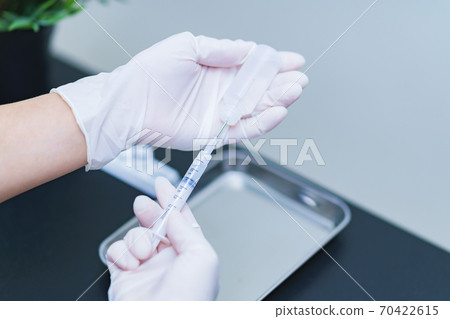 Vaccine development PCR test Medical business [Medical image of corona sickness] 70422615