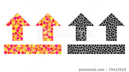 Dot Bring Up Mosaic Icons - Stock Illustration [70422618] - PIXTA