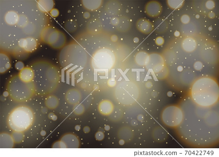 Glittering golden background material in the dark 70422749