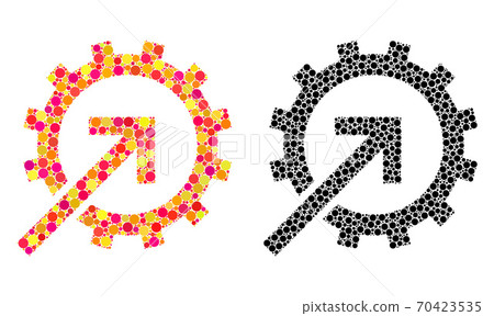 Dot Cog Integration Mosaic Icons Dot Cog Integration Mosaic Icons 70423535