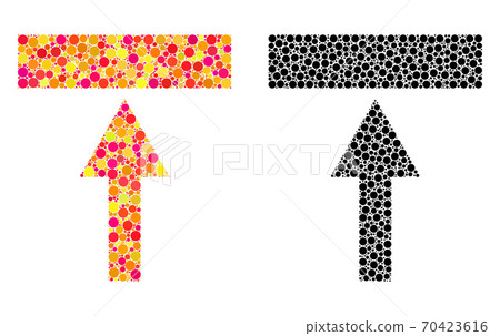 Pixel Move Top Mosaic Icons 70423616