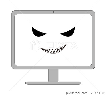 A computer with a suspicious laugh 70424105