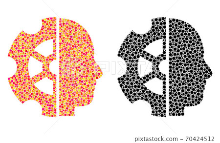 Dotted Intellect Mosaic Icons Dotted Intellect Mosaic Icons 70424512