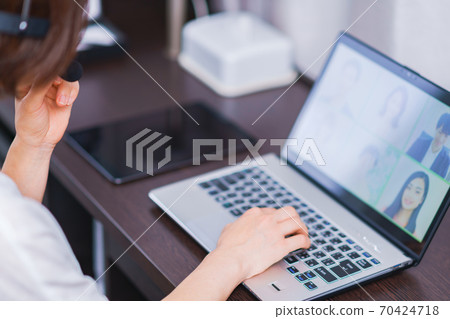 Telework Hotel Work [New Normal with Corona] 70424718