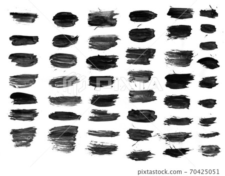 Brush strokes with watercolor paint 70425051
