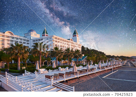 TEKIROVA Turkey - April 25, 2017 Beach Hotel Olen Cluses. Type entertainment complex. Amara Dols Vita Luxury Hotel. Resort. Tekirova Kemer 70425923