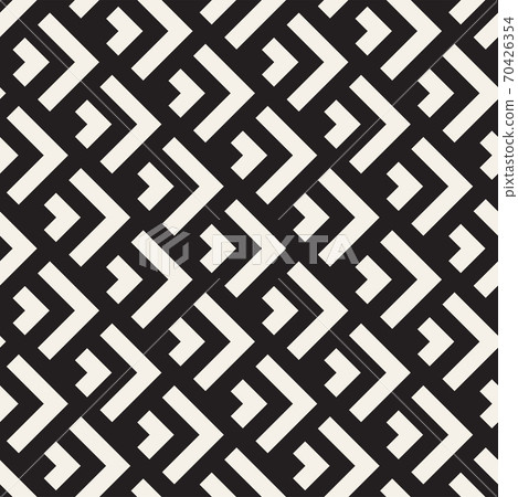 Vector seamless pattern. Repeating geometric lines. Abstract lattice background design. 70426354