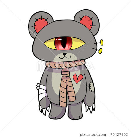 Monocular teddy bear 70427502