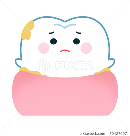 牙齒變髒的插圖（牙石/污垢） 70427697