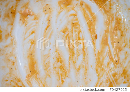 Empty Dirty Spaghetti  Plate 70427925