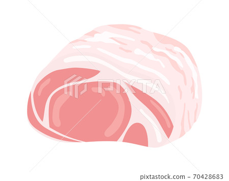 一塊生豬肉的插圖 一塊生豬肉的插圖 70428683