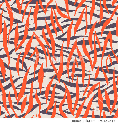 Striped geometric zebra repeat pattern. 70429248