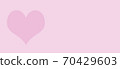 Valentine's day greeting card. Pink heart on pink background. space for text 70429603
