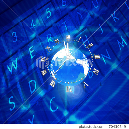Clock in the net world Clock in the net world 70430849