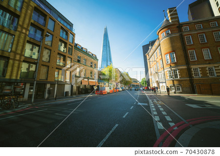 sunny streets of london, UK 70430878