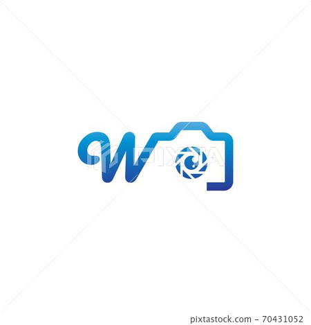 Letter W logo of the photography is combined with the camera icon Letter W logo of the photography is combined with the camera icon 70431052