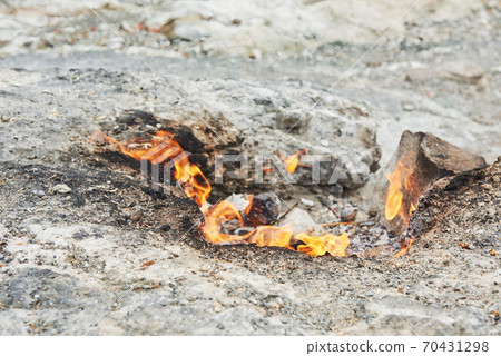 Chimera fire. On the hill near Chirali. Kemer Chimera fire. On the hill near Chirali. Kemer 70431298