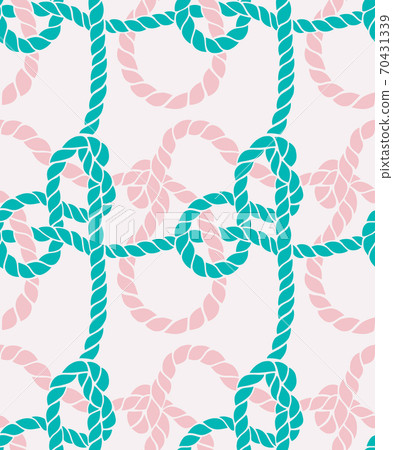 Seamless marine rope knot pattern. Seamless marine rope knot pattern. 70431339