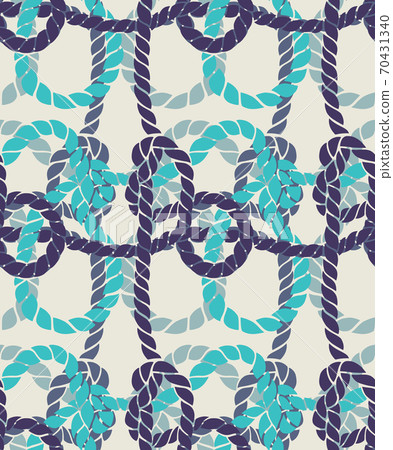 Seamless marine rope knot pattern. Seamless marine rope knot pattern. 70431340