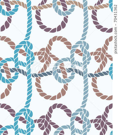 Seamless marine rope knot pattern. - Stock Illustration [70431362] - PIXTA