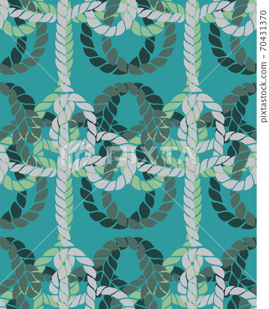 Seamless marine rope knot pattern. Seamless marine rope knot pattern. 70431370