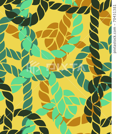 Seamless marine rope knot pattern.  70431381